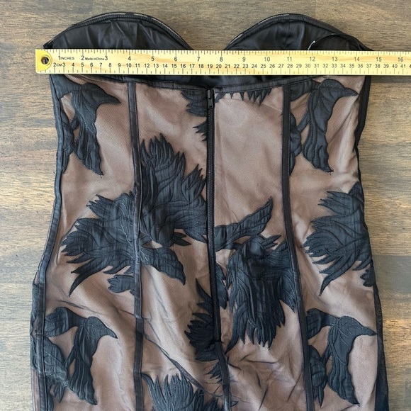 Bardot Mesh Strapless Dress - Picture 2 of 4